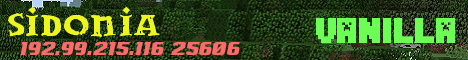 Sidonia banner Sidonia Minecraft server banner