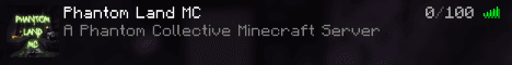 Phantom Land banner Phantom Land Minecraft server banner