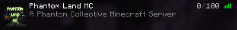 Phantom Land banner Phantom Land Minecraft server banner