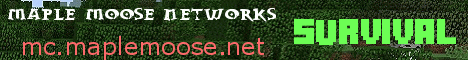 Maple Moose banner Maple Moose Minecraft server banner