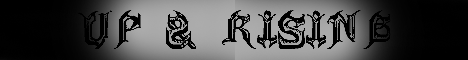 Up and Rising banner Up and Rising Minecraft server banner