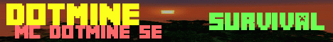dotMINE banner dotMINE Minecraft server banner