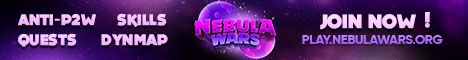 Nebula Wars banner Nebula Wars Minecraft server banner
