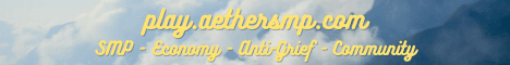 Aether SMP banner Aether SMP Minecraft server banner