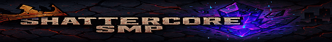 Shattercore SMP banner Shattercore SMP Minecraft server banner