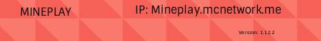 Mineplay banner Mineplay Minecraft server banner