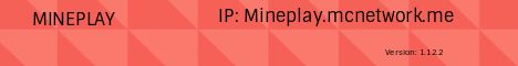 Mineplay banner Mineplay Minecraft server banner