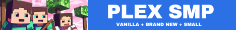 PLEX SMP banner PLEX SMP Minecraft server banner