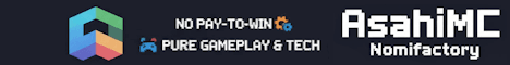 Nomifactory CEu AsahiMC banner Nomifactory CEu AsahiMC Minecraft server banner