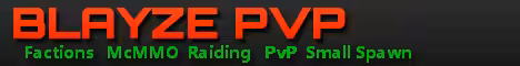 Blayze PvP banner Blayze PvP Minecraft server banner