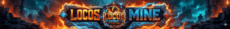 Locos Mine banner Locos Mine Minecraft server banner