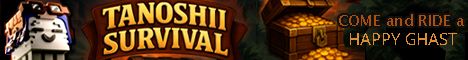 Tanoshii banner Tanoshii Minecraft server banner
