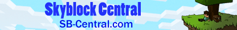 Skyblock Central banner Skyblock Central Minecraft server banner