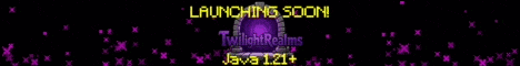 TwilightRealms banner TwilightRealms Minecraft server banner