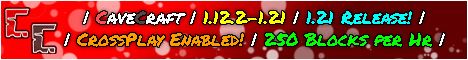 Cave Craft banner Cave Craft Minecraft server banner