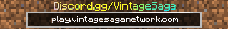 Vintage Saga banner Vintage Saga Minecraft server banner