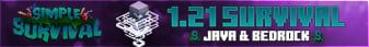 Simple Survival banner Simple Survival Minecraft server banner
