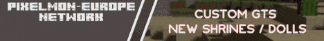 Pixelmon-Europe banner Pixelmon-Europe Minecraft server banner