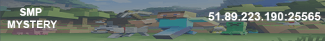 SMP Mystery banner SMP Mystery Minecraft server banner
