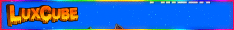 LuxCube banner LuxCube Minecraft server banner