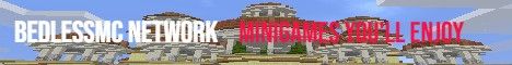 BedlessMC banner BedlessMC Minecraft server banner