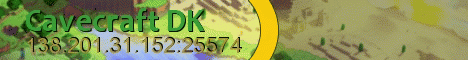 Cavecraft Dansk DK banner Cavecraft Dansk DK Minecraft server banner