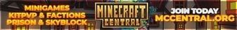 Minecraft Central banner Minecraft Central Minecraft server banner