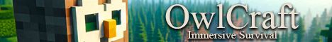 OwlCraft Survival banner OwlCraft Survival Minecraft server banner