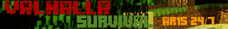 Valhalla banner Valhalla Minecraft server banner