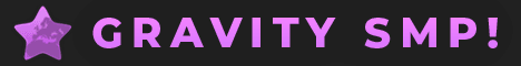 The Gravity SMP banner The Gravity SMP Minecraft server banner