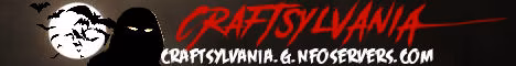Craftsylvania banner Craftsylvania Minecraft server banner