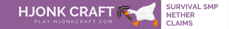 HjonkCraft banner HjonkCraft Minecraft server banner