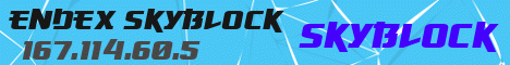 Endex Skyblock banner Endex Skyblock Minecraft server banner