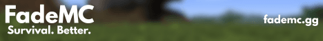 FadeMC banner FadeMC Minecraft server banner