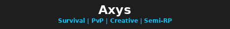 Axys banner Axys Minecraft server banner