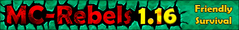 MC-Rebels banner MC-Rebels Minecraft server banner