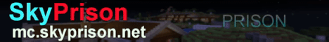 SkyPrison banner SkyPrison Minecraft server banner