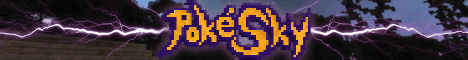 PokeSky banner PokeSky Minecraft server banner