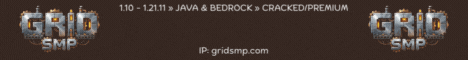 GridSMP banner GridSMP Minecraft server banner