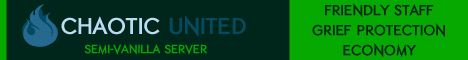 Chaotic United banner Chaotic United Minecraft server banner