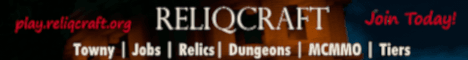 ReliqCraft banner ReliqCraft Minecraft server banner