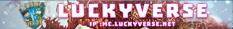 LuckyVerse banner LuckyVerse Minecraft server banner
