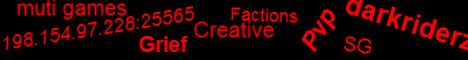 Darkrider banner Darkrider Minecraft server banner