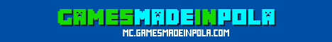 GamesMadeInPola banner GamesMadeInPola Minecraft server banner