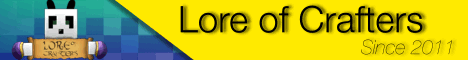 Lore of Crafters banner Lore of Crafters Minecraft server banner