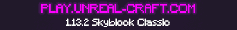 UnrealCraft Network banner UnrealCraft Network Minecraft server banner