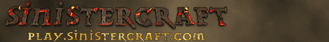 SinisterCraft banner SinisterCraft Minecraft server banner