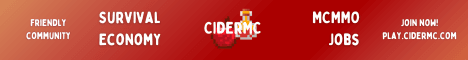 CiderMC banner CiderMC Minecraft server banner