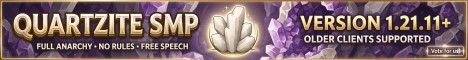Quartzite SMP banner Quartzite SMP Minecraft server banner