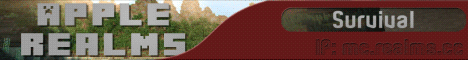 Apple Realms banner Apple Realms Minecraft server banner